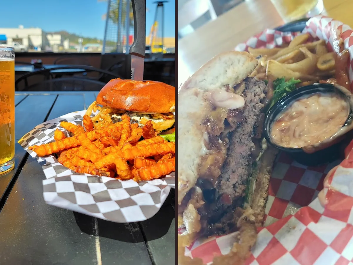 Burgers, beer, and patio dining
